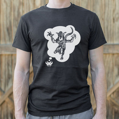 Alien Invader Pixel Game Character Dreaming