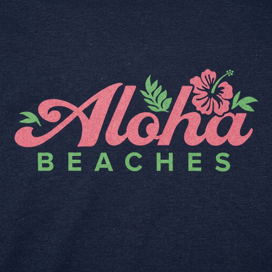 Aloha Beaches Hawaiian Pun detail