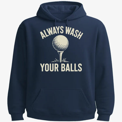Always Wash Your Balls-Hoodie-Navy Blue
