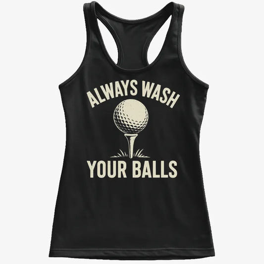 Always Wash Your Balls-Women's Tank Top-Midnight