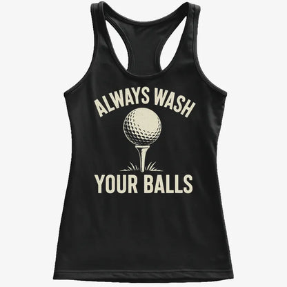 Always Wash Your Balls-Women's Tank Top-Midnight