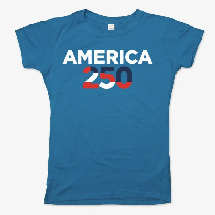 America 250-Women's T-Shirt-Sky Blue