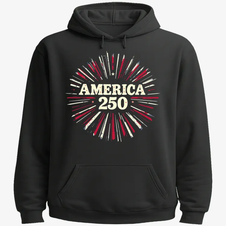 America 250 Years Celebration-Hoodie-Black