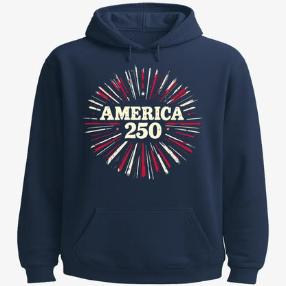 America 250 Years Celebration-Hoodie-Navy Blue
