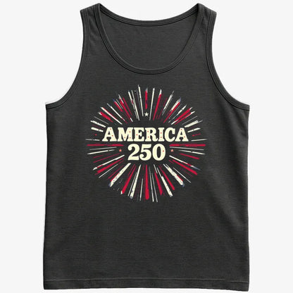 America 250 Years Celebration-Men's Tank Top-Black