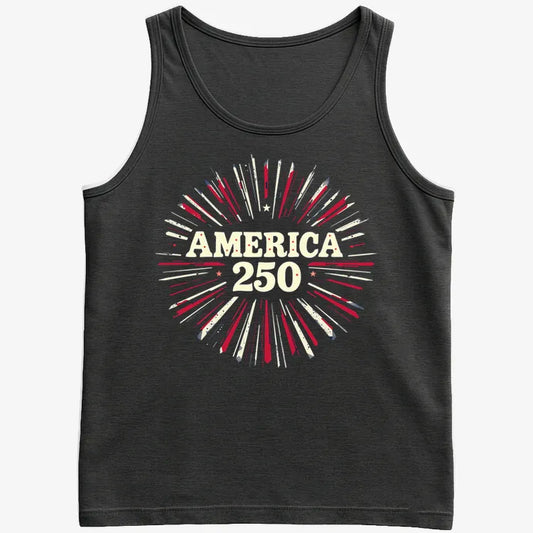 America 250 Years Celebration-Men's Tank Top-Black