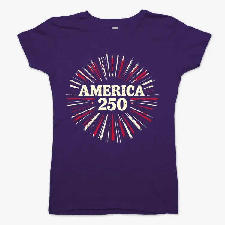 America 250 Years Celebration-Women's T-Shirt-Violet