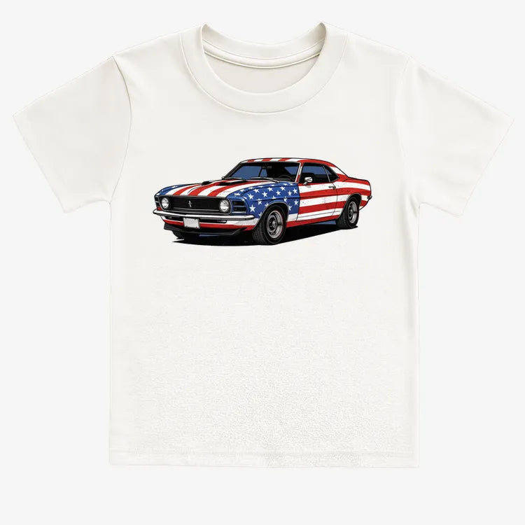 American Muscle Car Pride-Kids T-Shirt-White