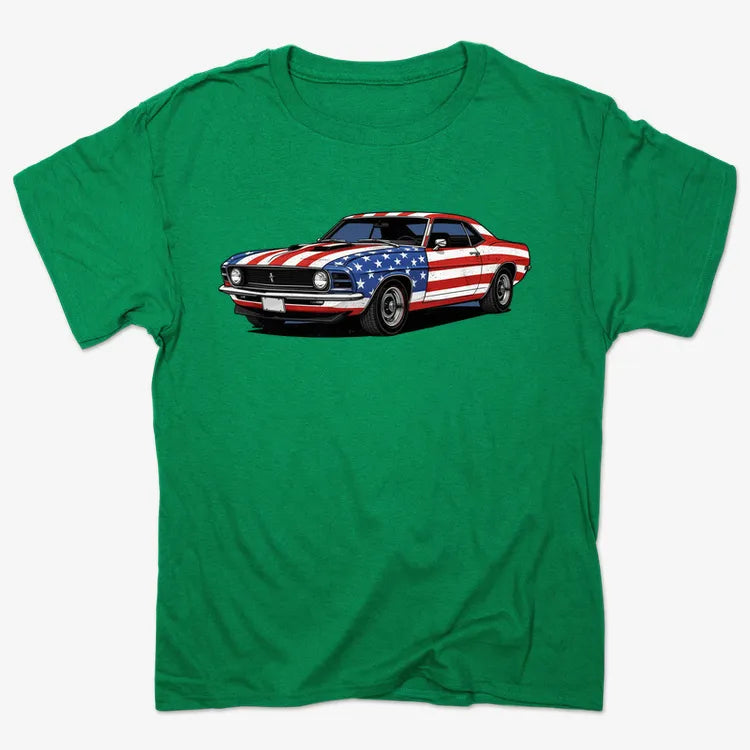 American Muscle Car Pride-Men's T-Shirt-Kelly Green Heather