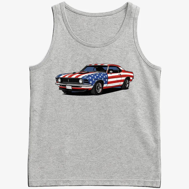 American Muscle Car Pride-Men's Tank Top-Gray Heather