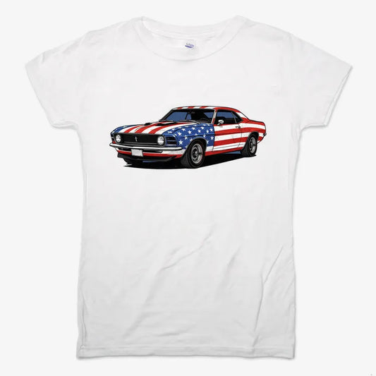 American Muscle Car Pride-Women's T-Shirt-Snow