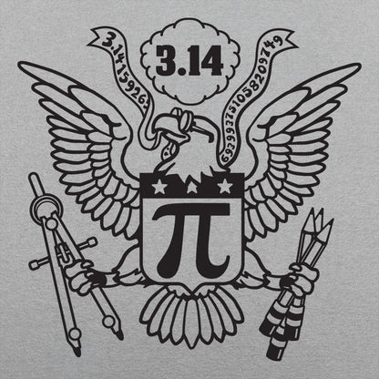 American Pi Eagle Seal with Pi Symbol and 3.14