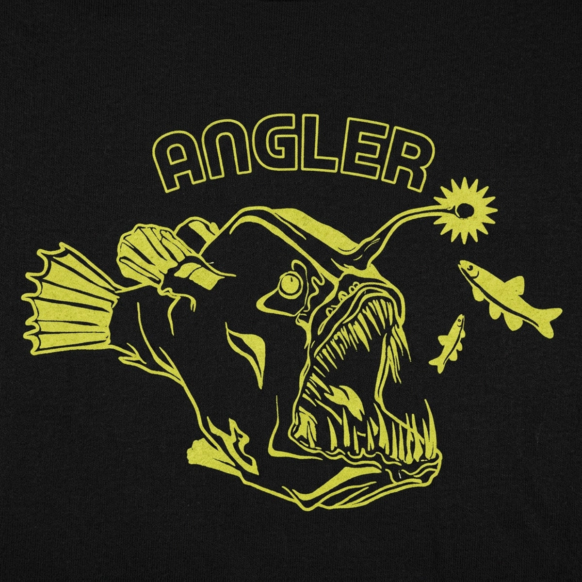Anglerfish Deep Sea Monster with Glowing Lure detail
