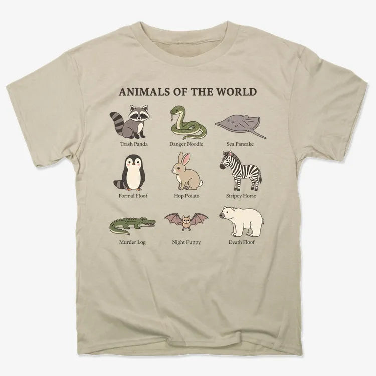 Animals of the World Collection-Men's T-Shirt-Sand