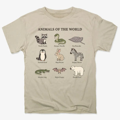 Animals of the World Collection-Men's T-Shirt-Sand