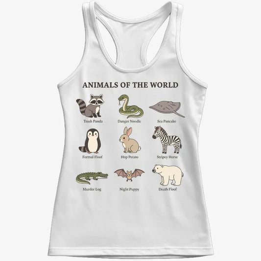Animals of the World Collection-Women's Tank Top-Snow