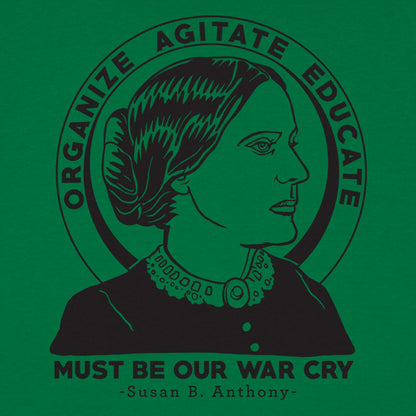 Organize Agitate Educate Susan B Anthony Quote Portrait