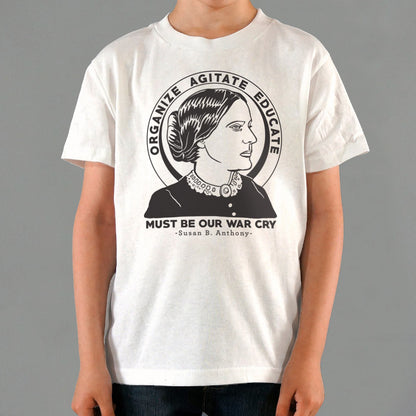Organize Agitate Educate Susan B Anthony Quote Portrait