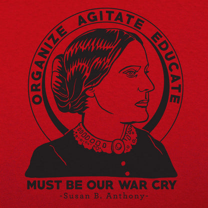 Organize Agitate Educate Susan B Anthony Quote Portrait