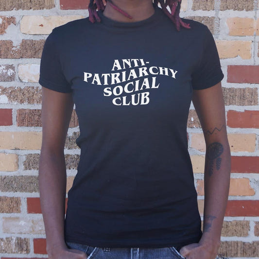 Anti-Patriarchy Social Club graphic Women's T-Shirt in Midnight
