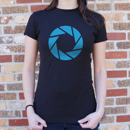 Aperture Labs Blue Camera Shutter Logo