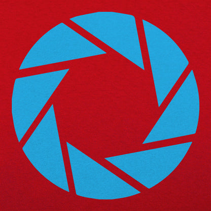 Aperture Labs Blue Camera Shutter Logo
