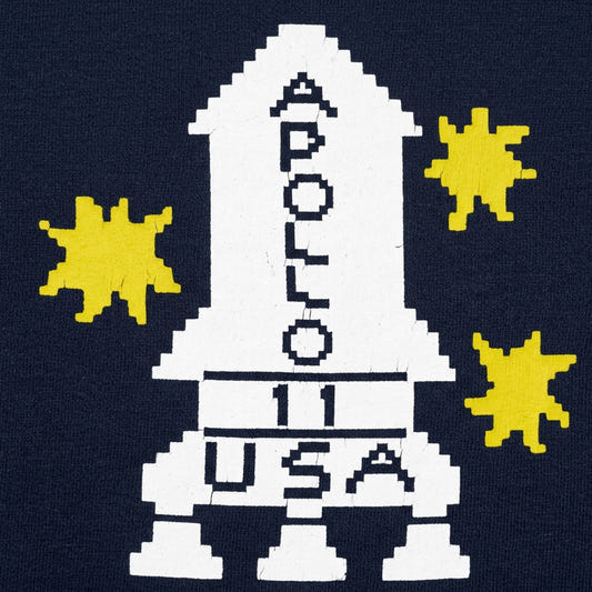 Apollo 11 Retro Pixel Art Rocket Ship detail