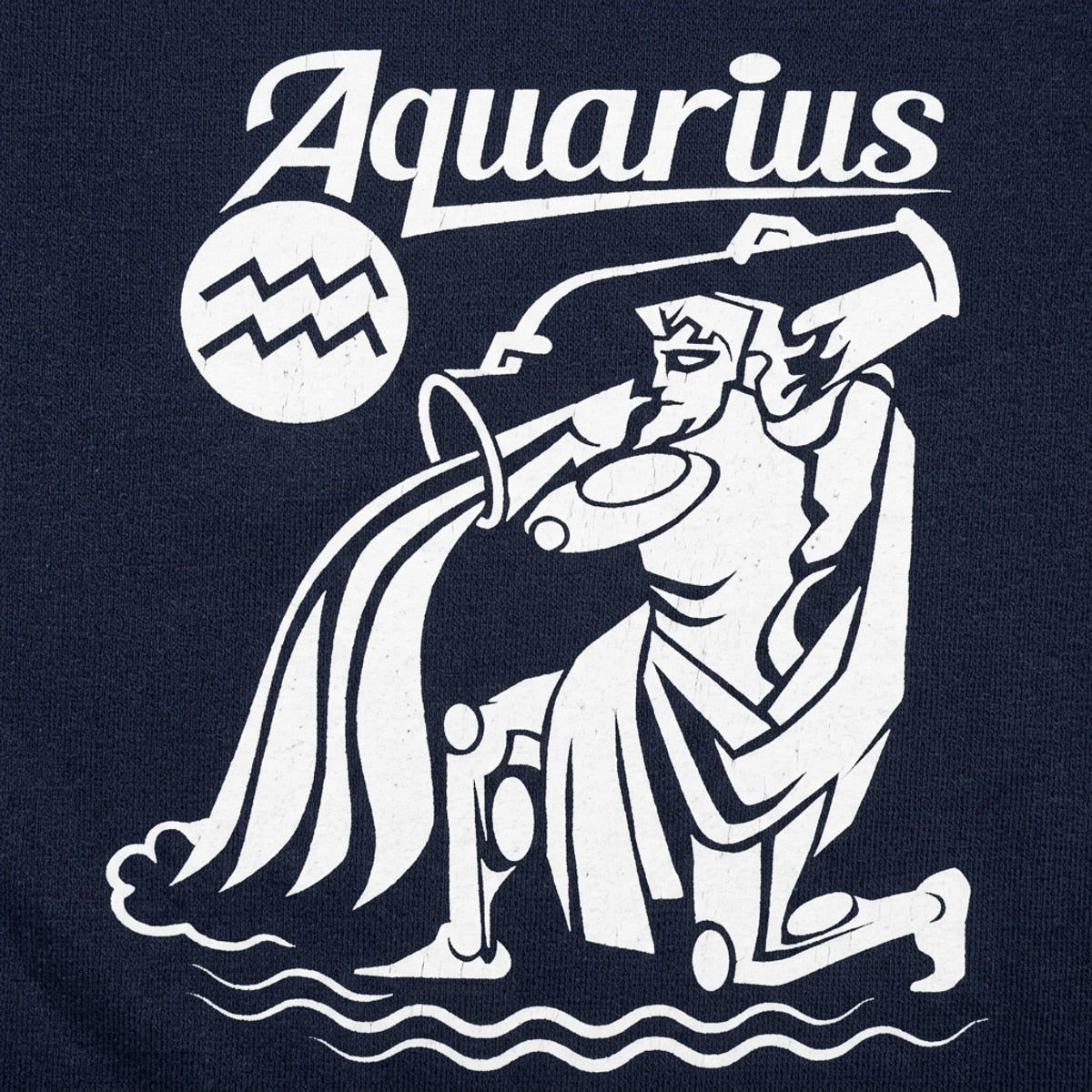 Aquarius Zodiac Water Bearer Astrology Symbol detail