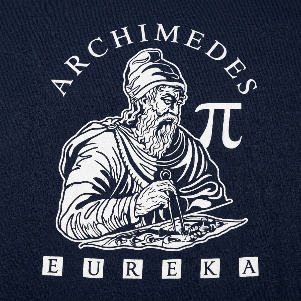 Archimedes Pi Eureka Math Portrait detail