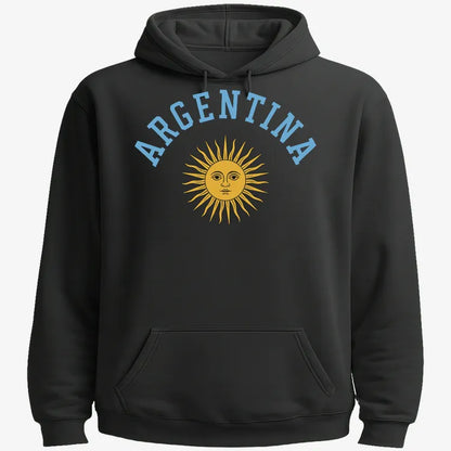 Argentina Sun Design-Hoodie-Black