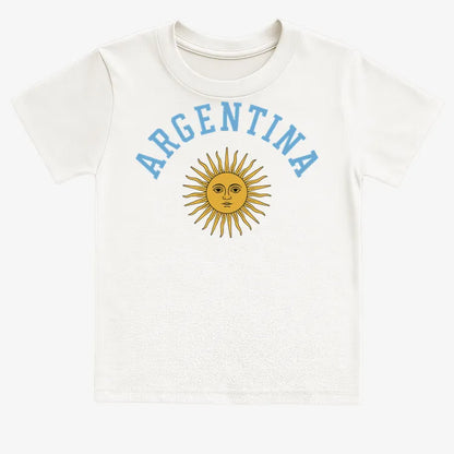 Argentina Sun Design-Kids T-Shirt-White
