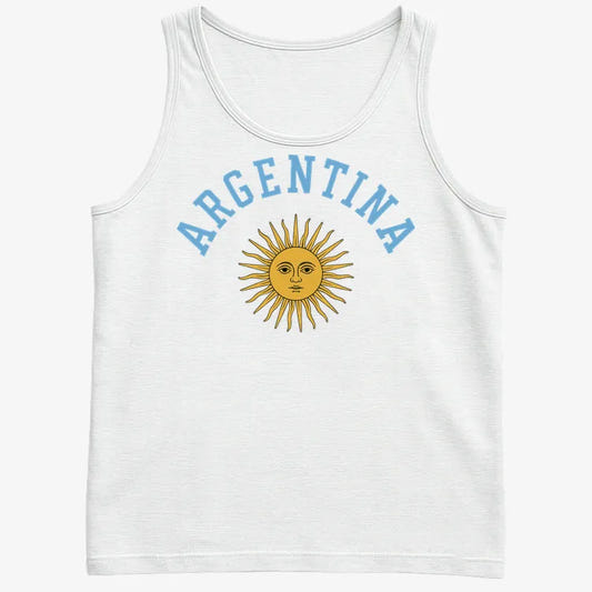 Argentina Sun Design-Men's Tank Top-White