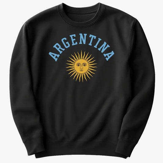 Argentina Sun Design-Sweater-Black