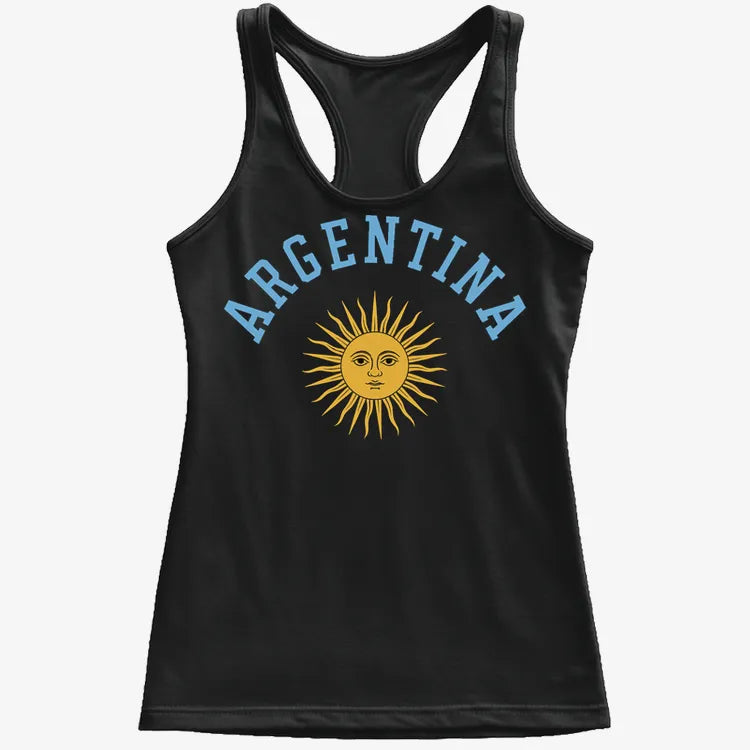 Argentina Sun Design-Women's Tank Top-Midnight
