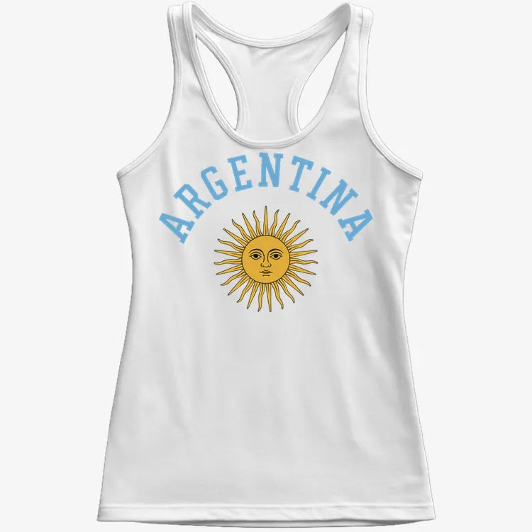 Argentina Sun Design-Women's Tank Top-Snow