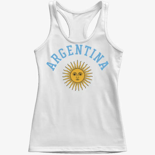 Argentina Sun Design-Women's Tank Top-Snow
