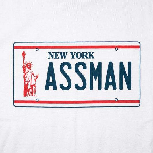 Assman New York Vanity License Plate detail