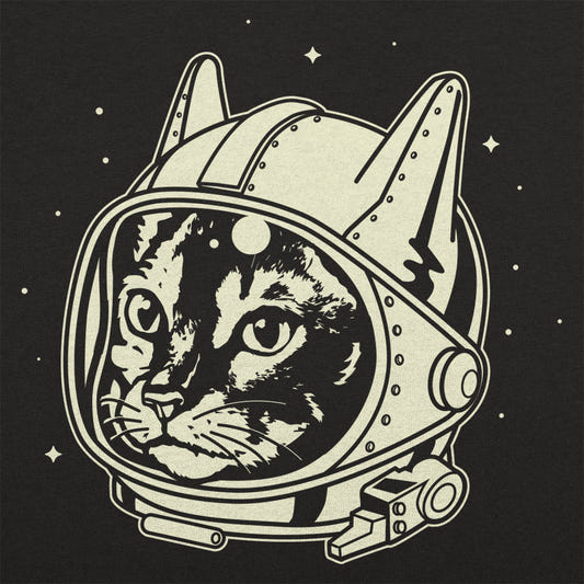 Astro Cat in Space Helmet graphic tee design