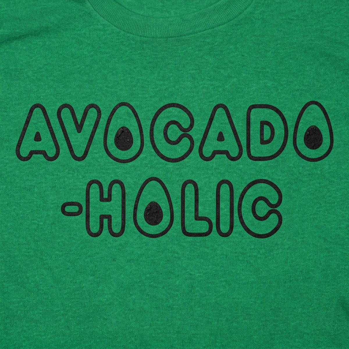 Avocado-Holic Funny Avocado Addict Pun detail