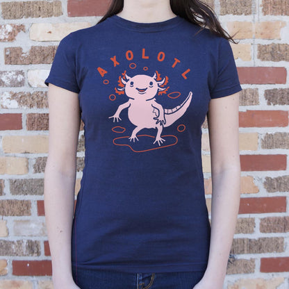 Axolotl Cute Smiling Pink Salamander