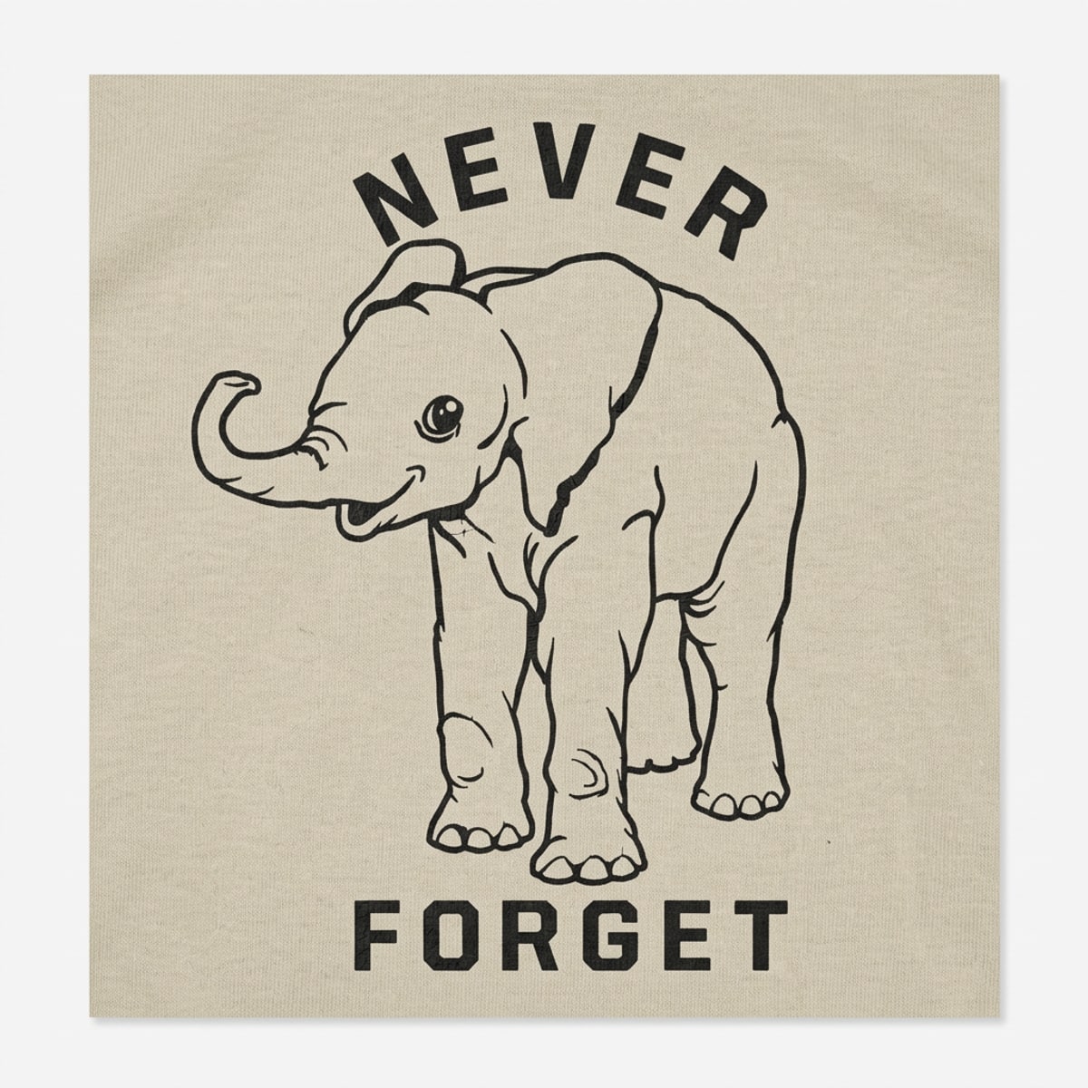 Baby Elephant Never Forget detail