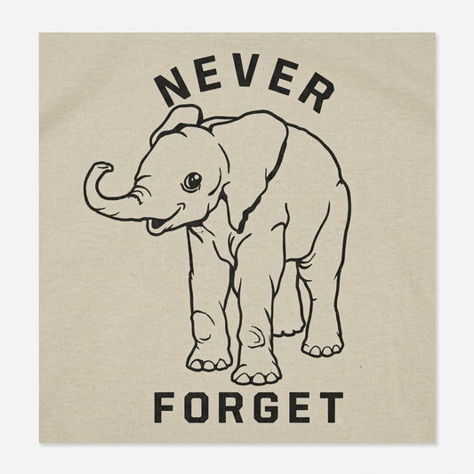 Baby Elephant Never Forget detail