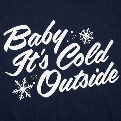 Baby It's Cold Outside Winter Snowflake Design detail