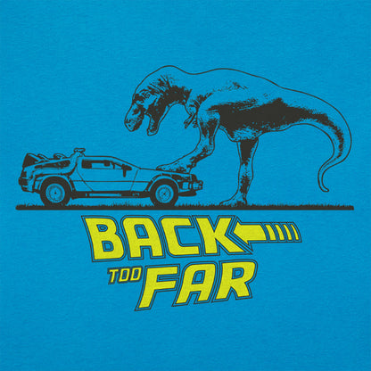 Back Too Far Time Machine DeLorean and T-Rex