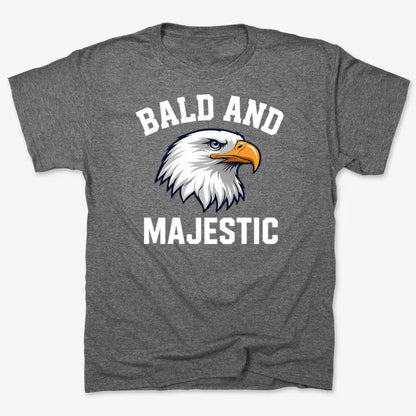Bald and Majestic-Men's T-Shirt-Charcoal Heather