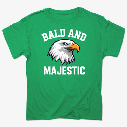 Bald and Majestic-Men's T-Shirt-Kelly Green Heather