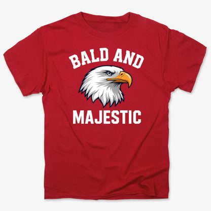 Bald and Majestic-Men's T-Shirt-Red
