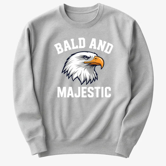 Bald and Majestic-Sweater-Gray Heather