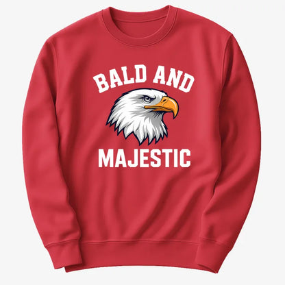 Bald and Majestic-Sweater-Red