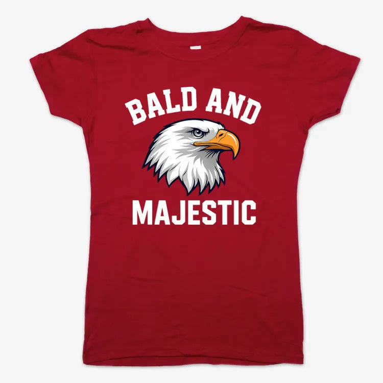 Bald and Majestic-Women's T-Shirt-Deep Red